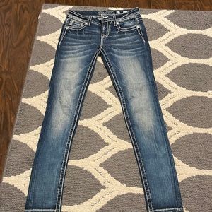 Miss me skinny buckle jeans